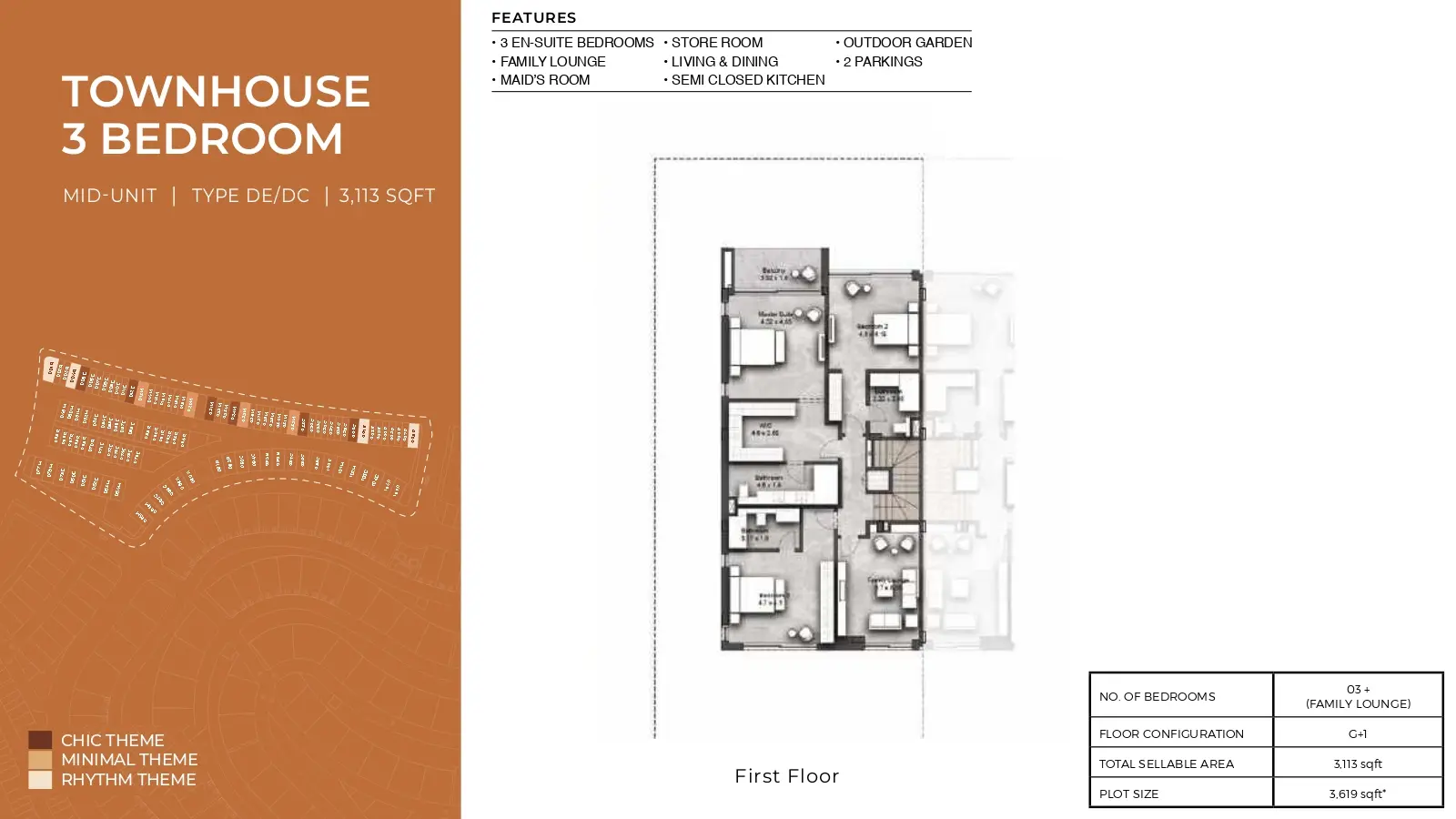 Type  DE/DC floor plan