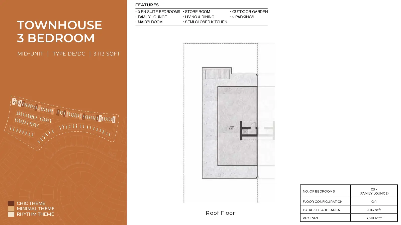 Type  DE/DC floor plan