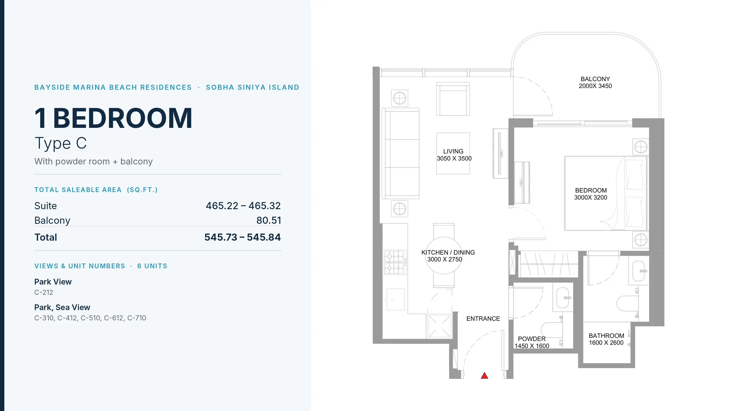 Type C floor plan