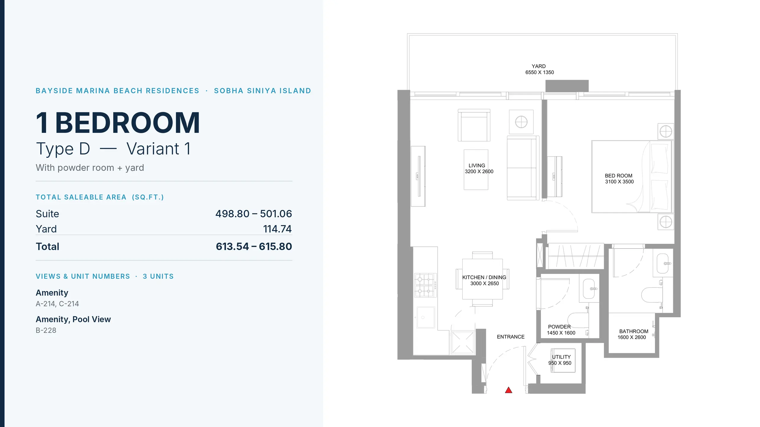 Type D - Variant 1 floor plan