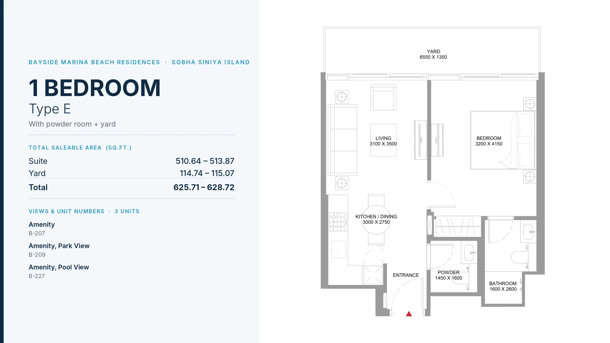 Type E floor plan