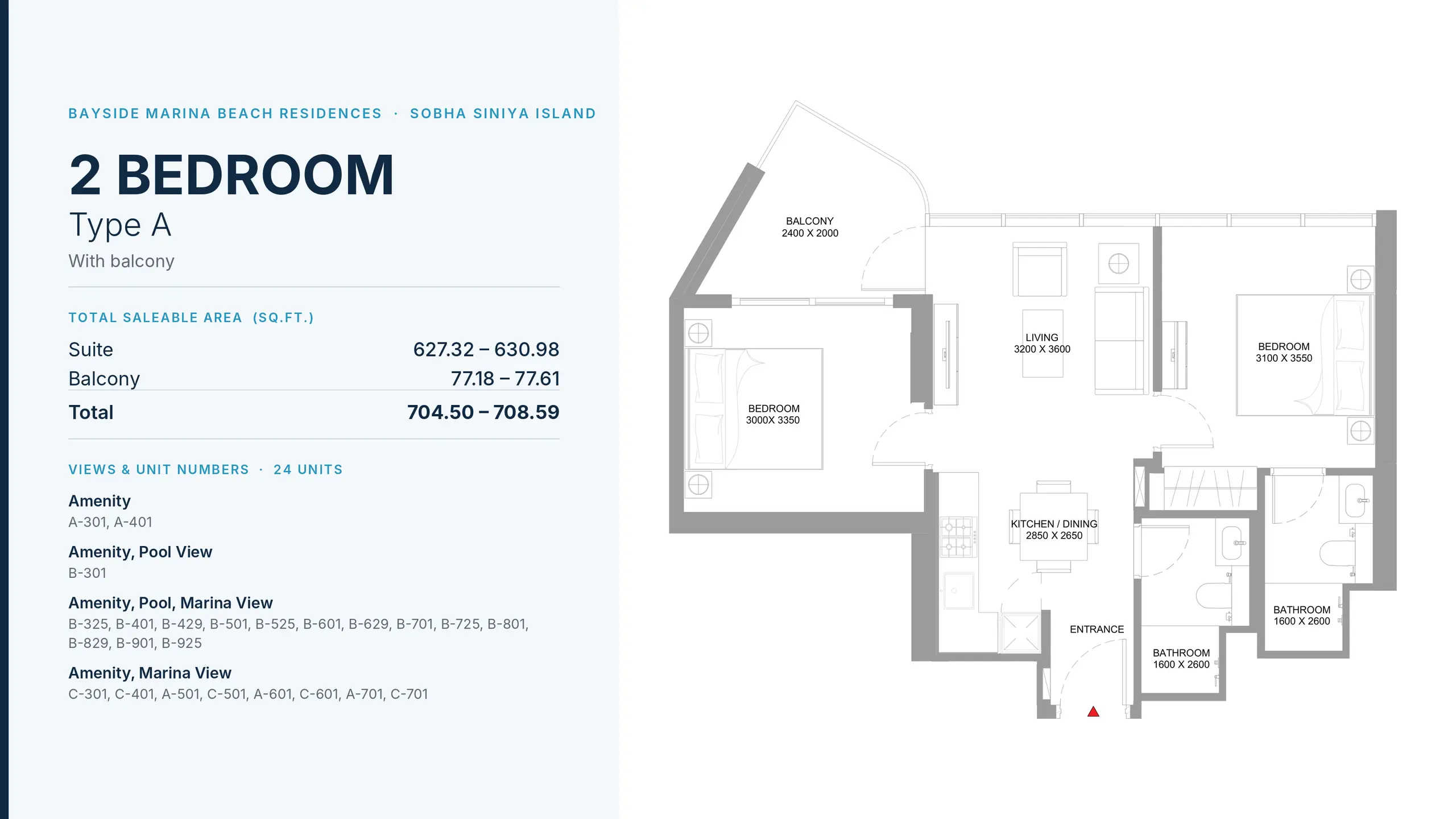 Type A floor plan