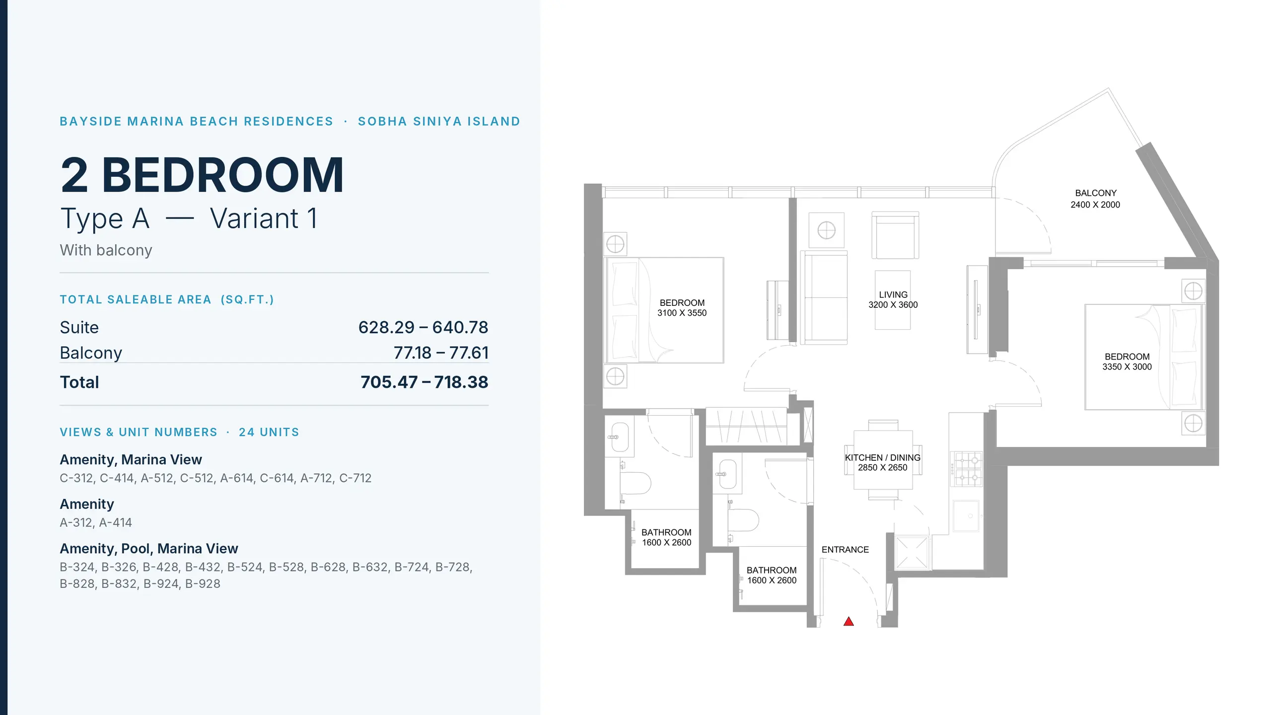 Type A - Variant 1 floor plan