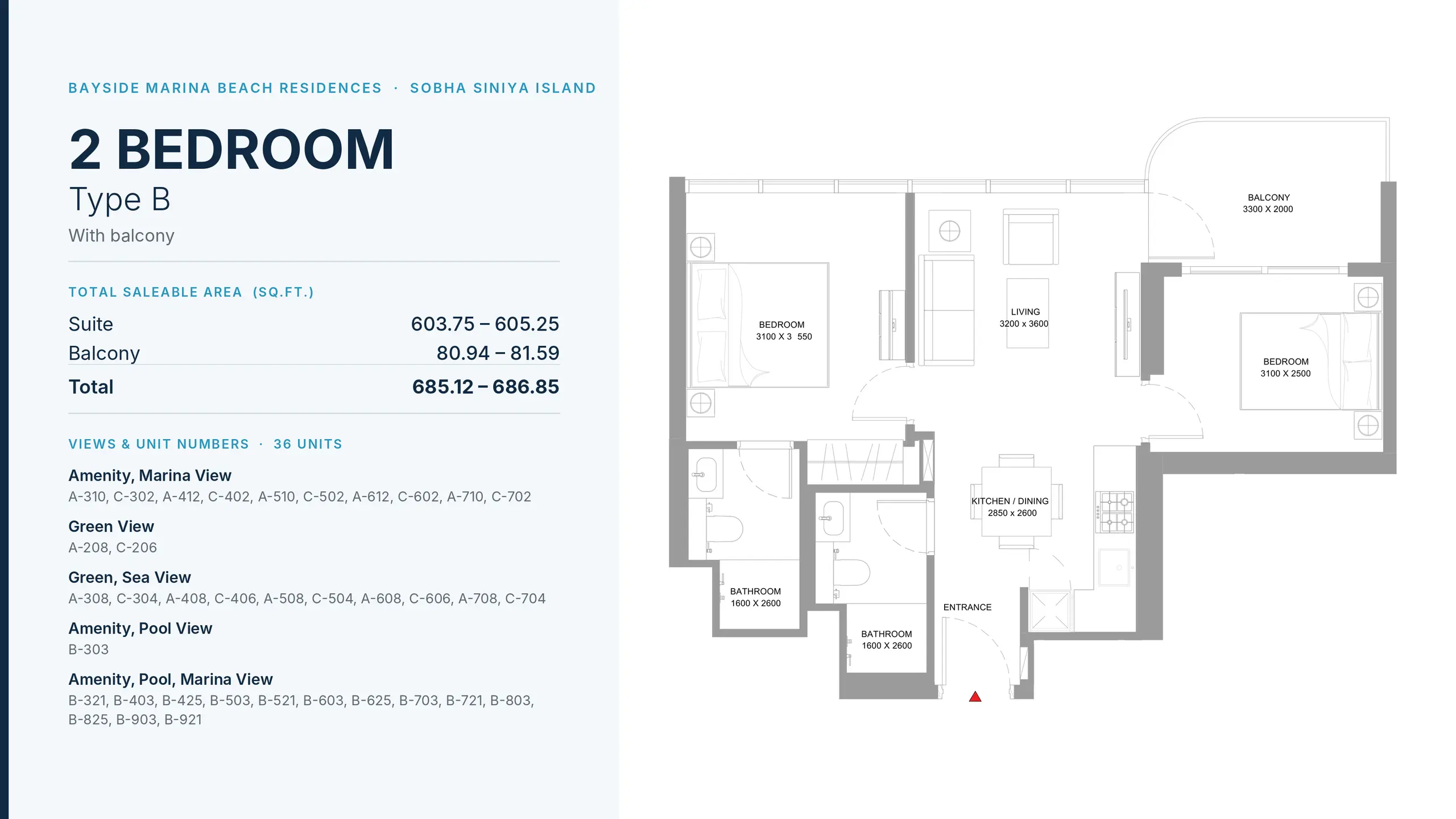 Type B floor plan