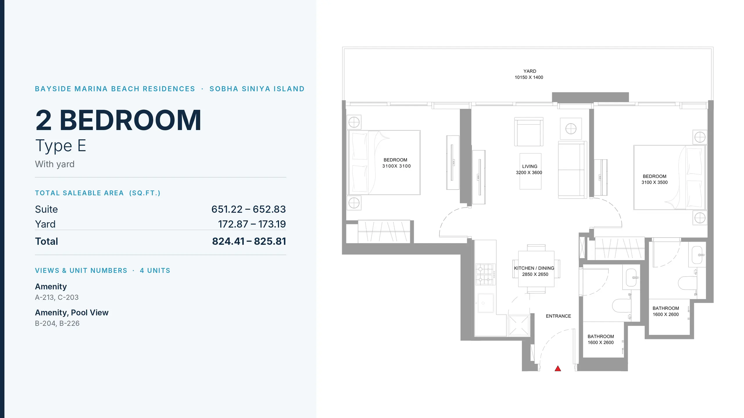 Type E floor plan