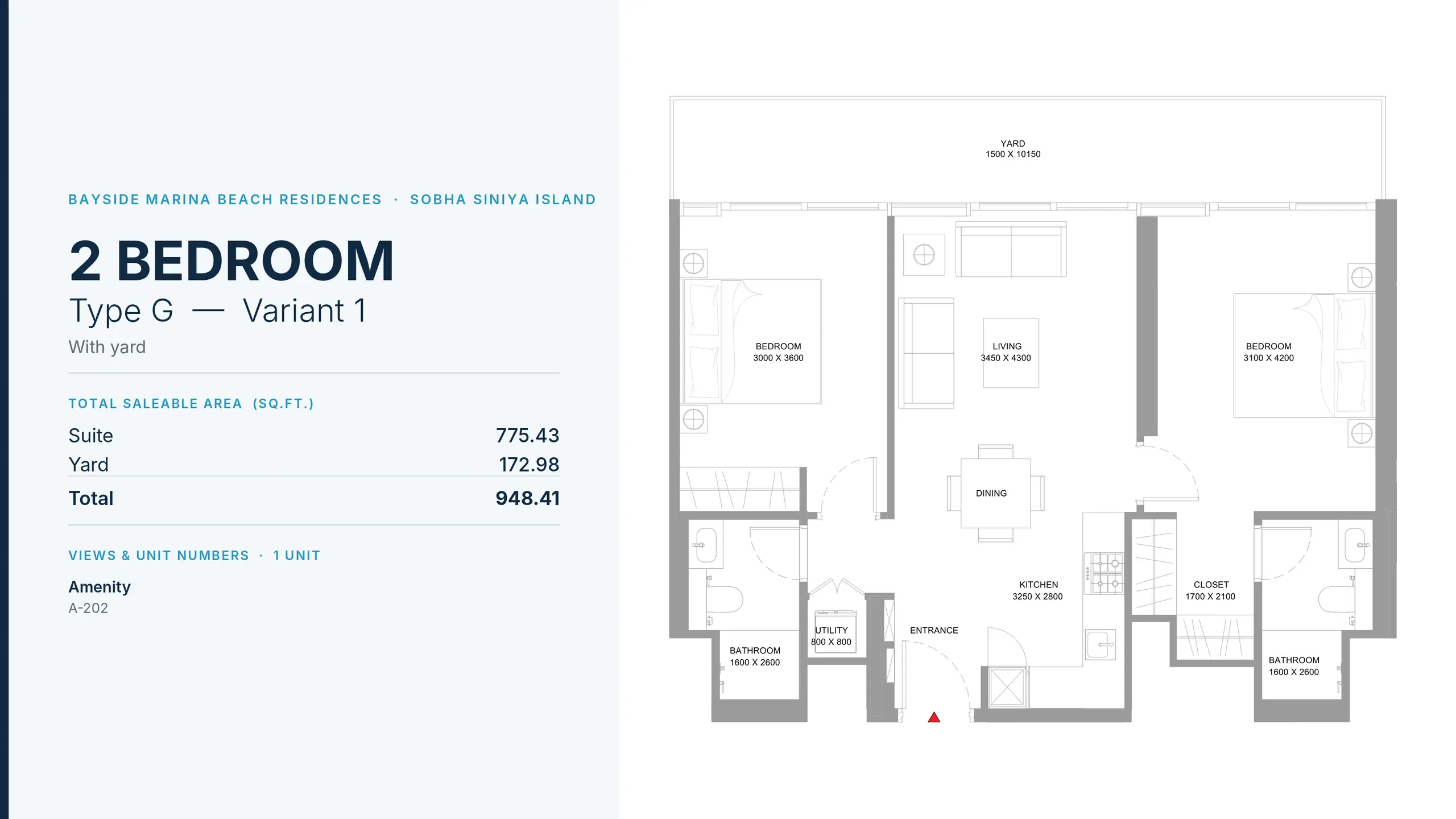Type G - Variant 1 floor plan