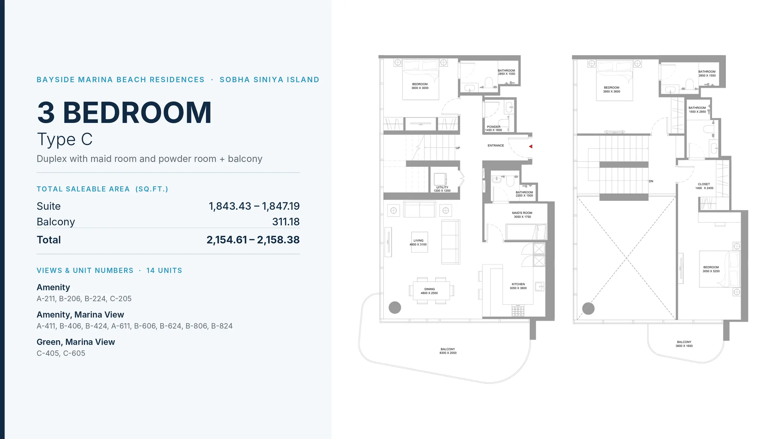 Type C floor plan