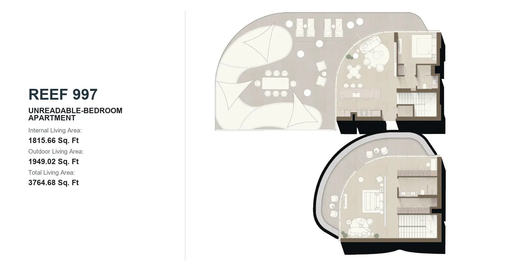 Duplex floor plan