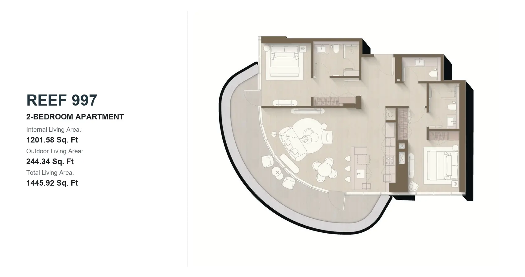 Type 1 2nd view floor plan