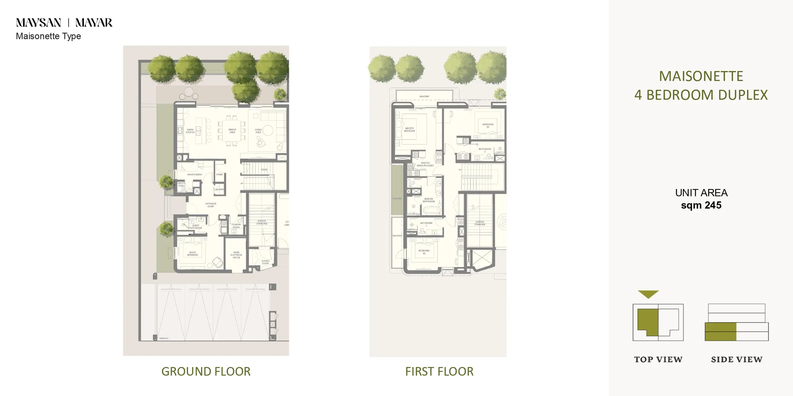 Maisonette Duplex floor plan