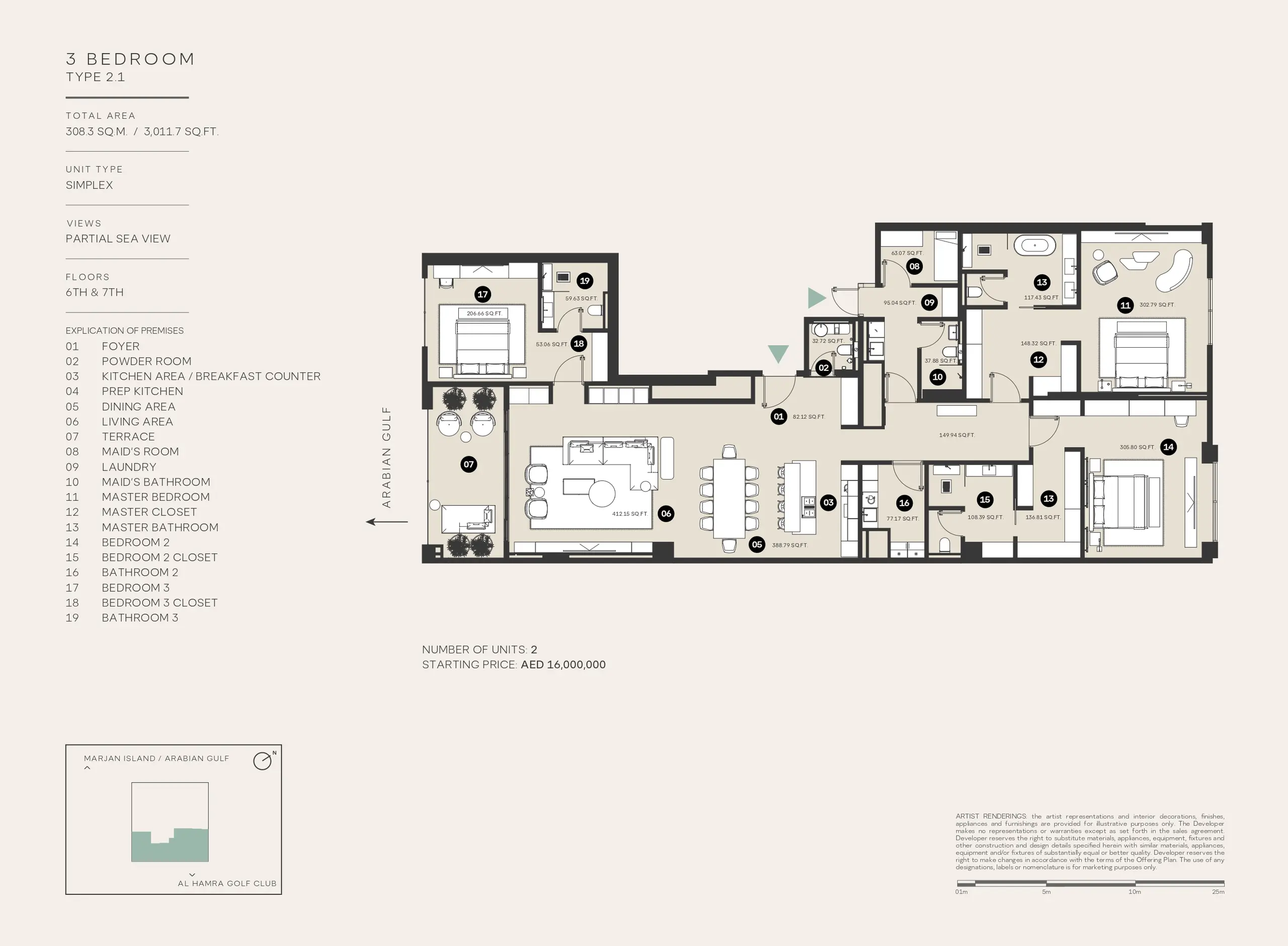 Type 2.1 floor plan