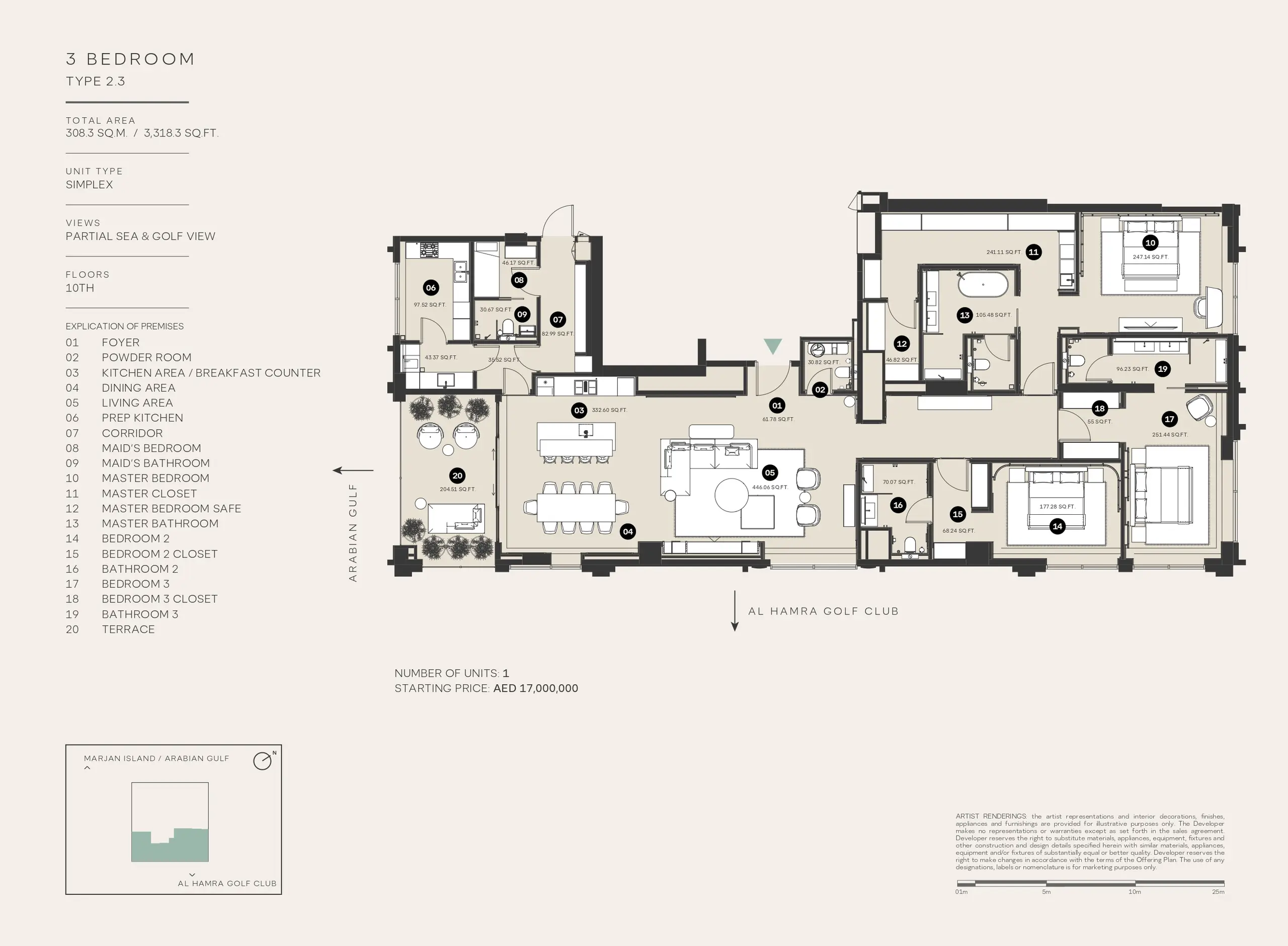 Type 2.3 floor plan