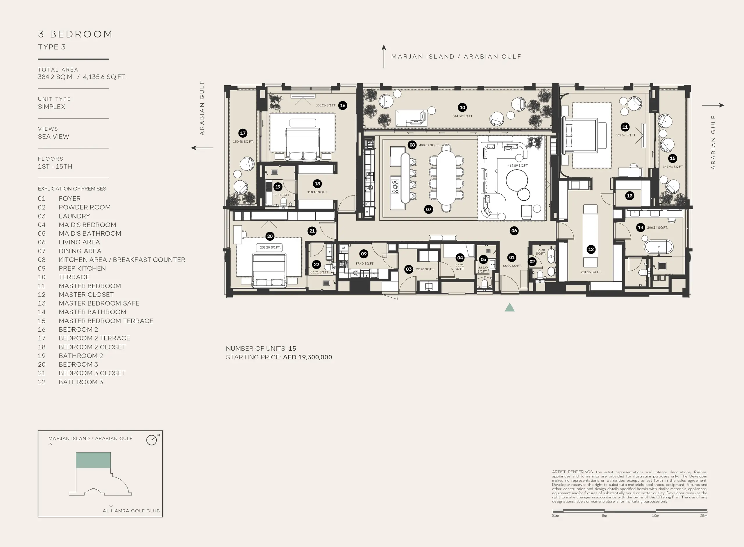 Type 3 floor plan