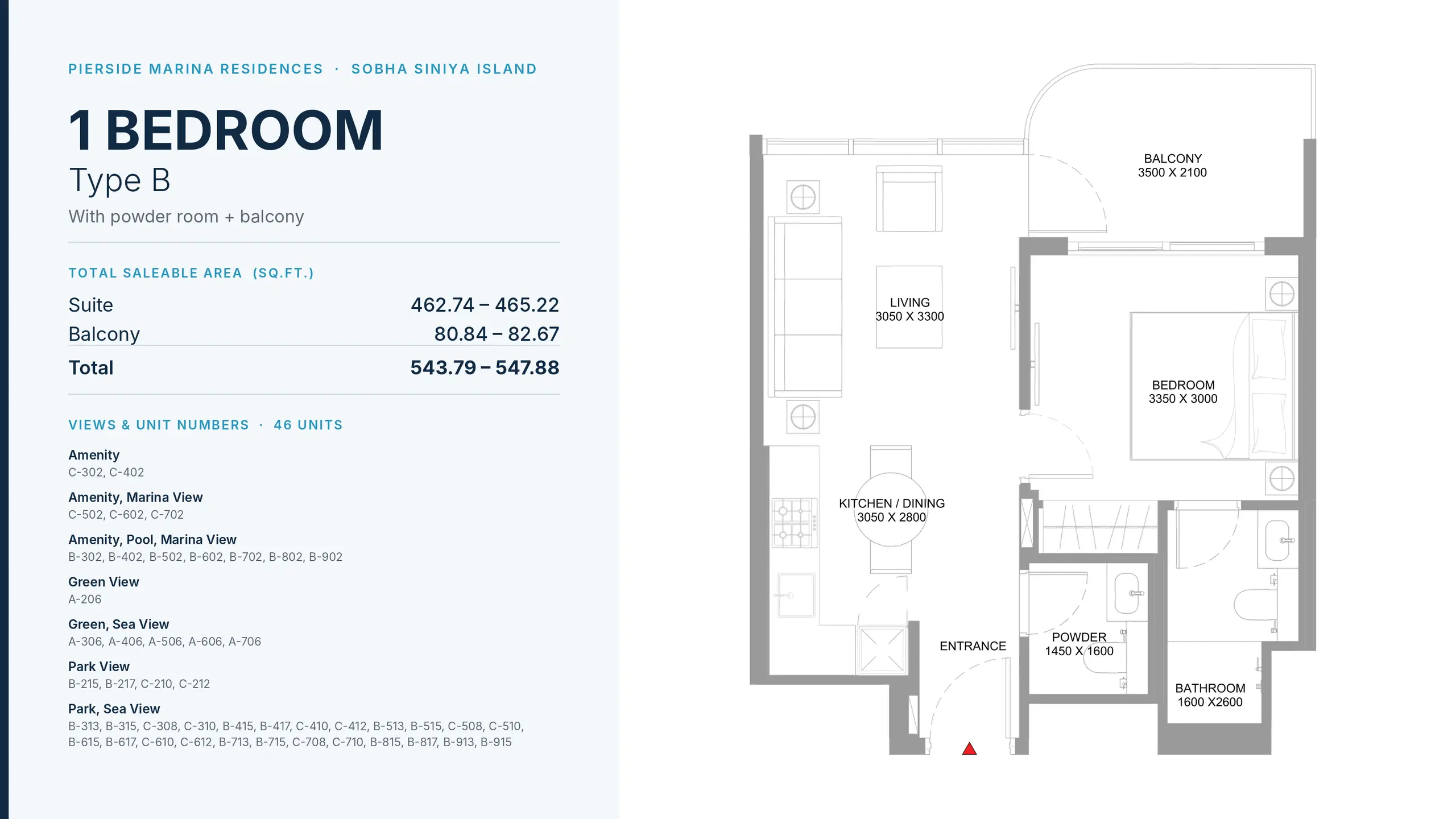Type B floor plan