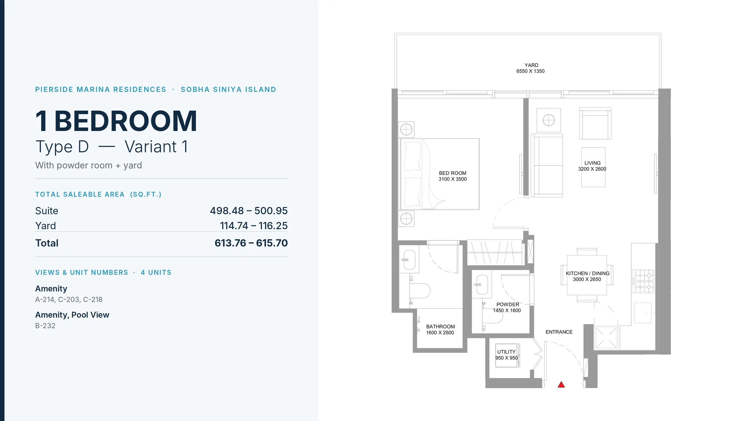 Type D - Variant 1 floor plan