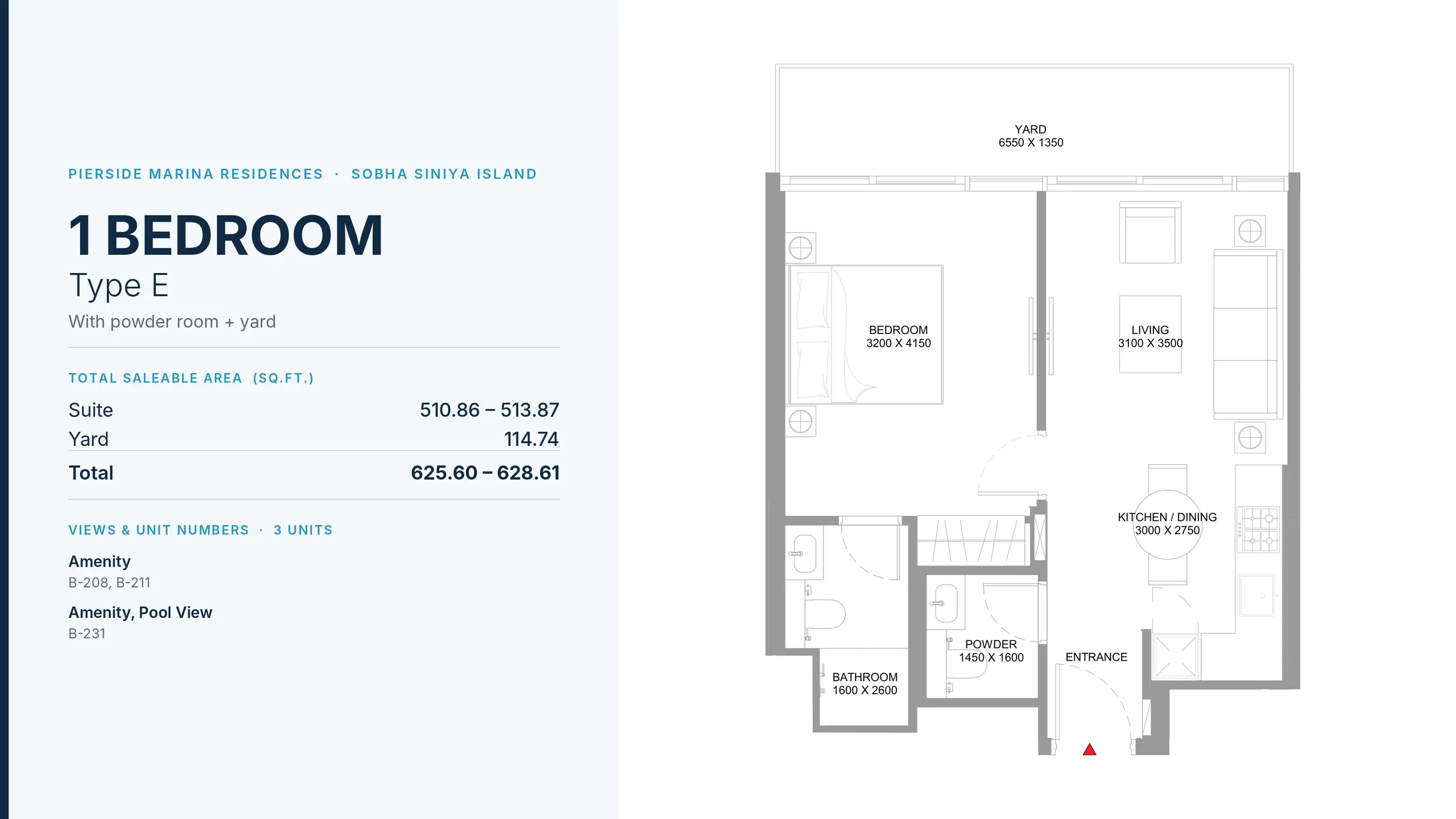 Type E floor plan