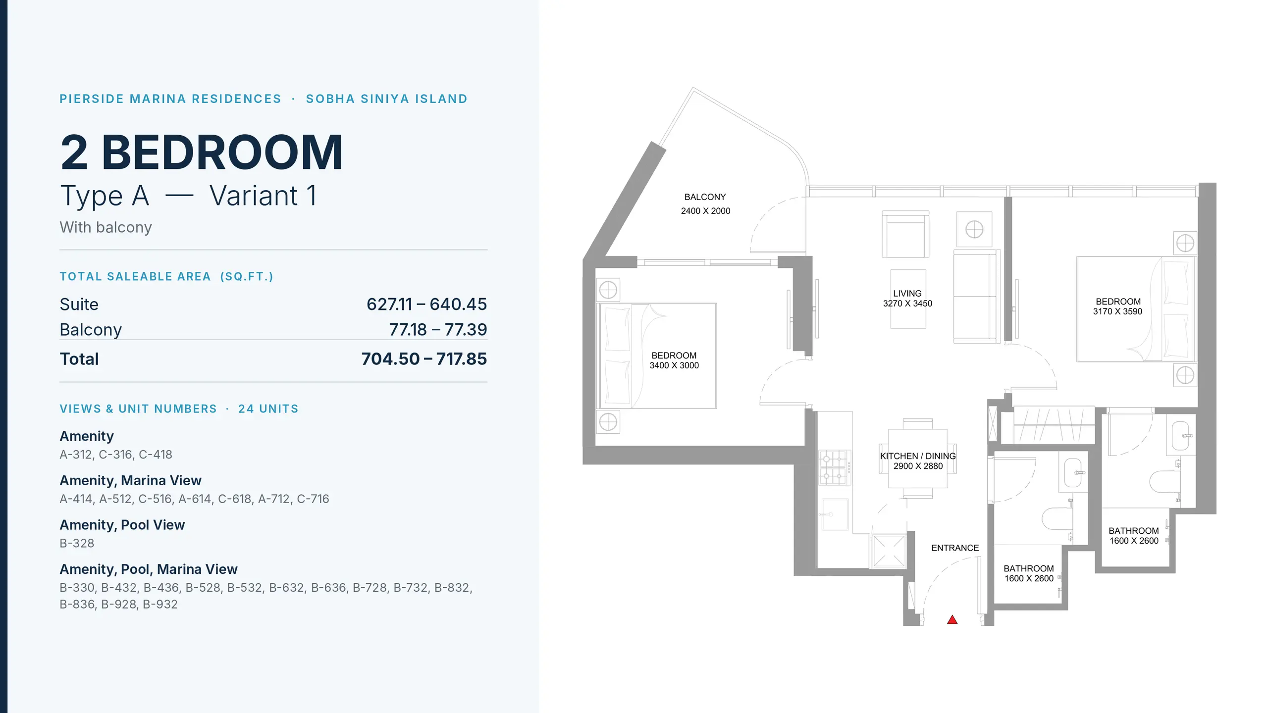 Type A - Variant 1 floor plan