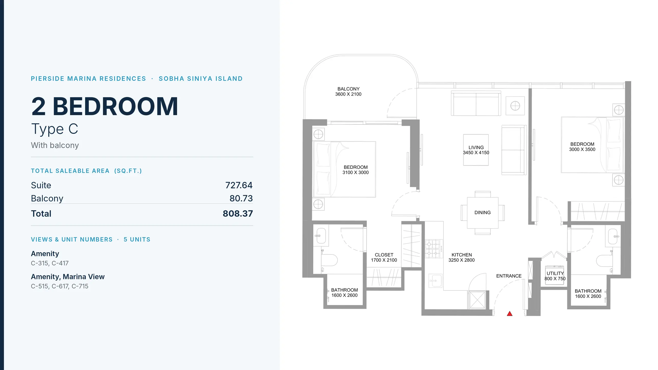 Type C floor plan