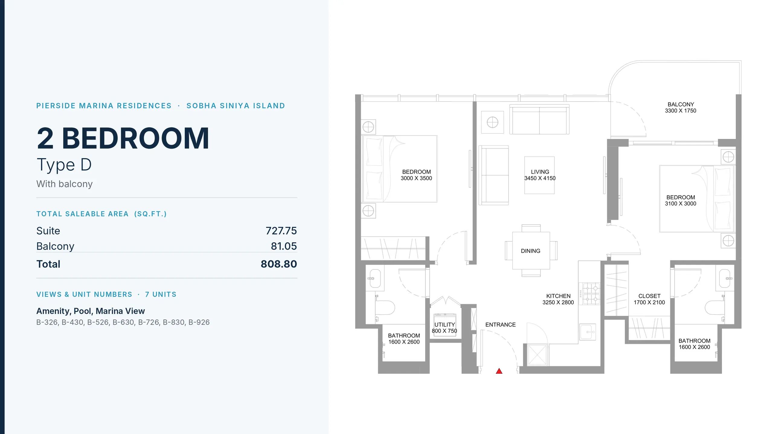 Type D floor plan