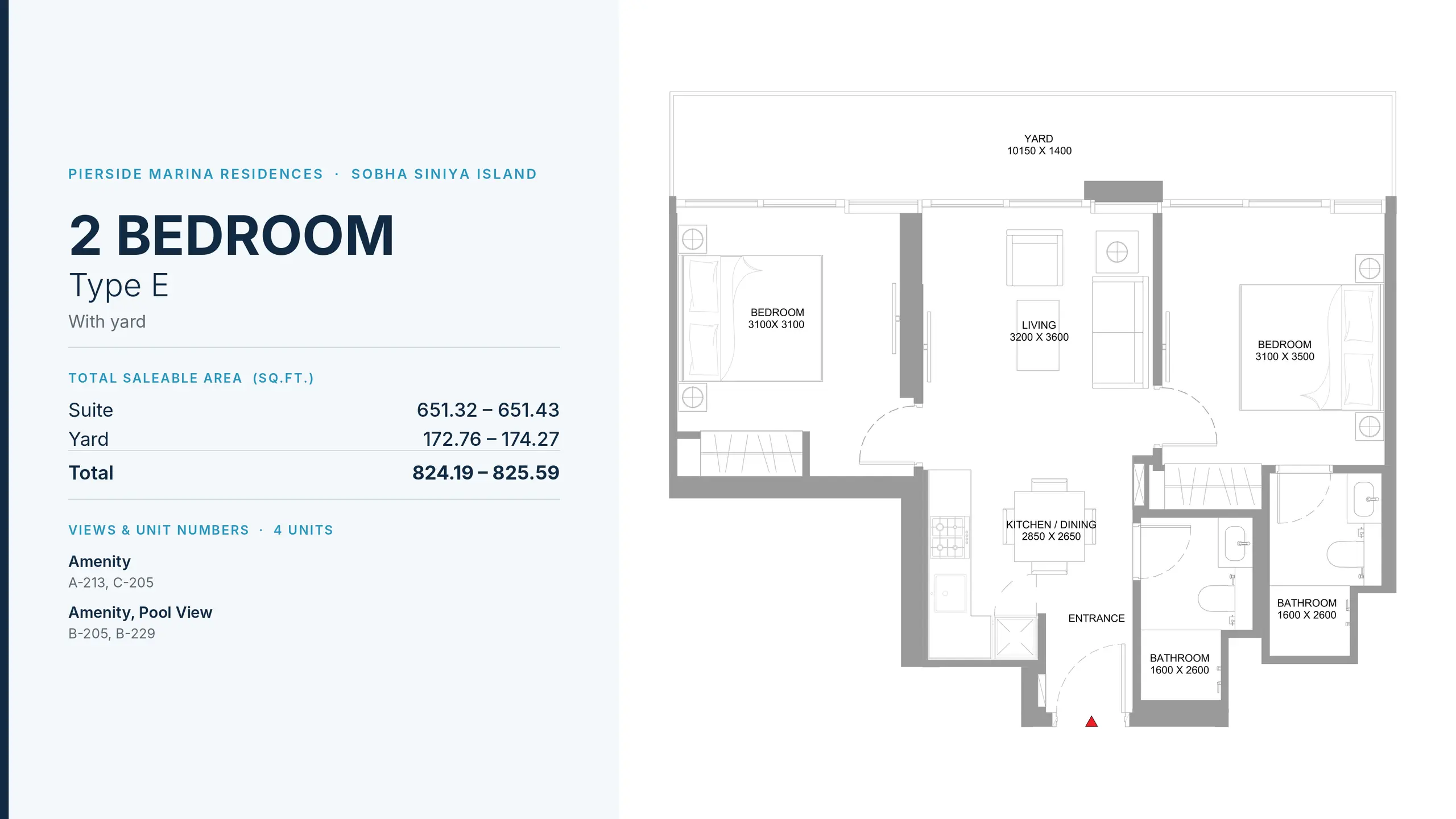 Type E floor plan