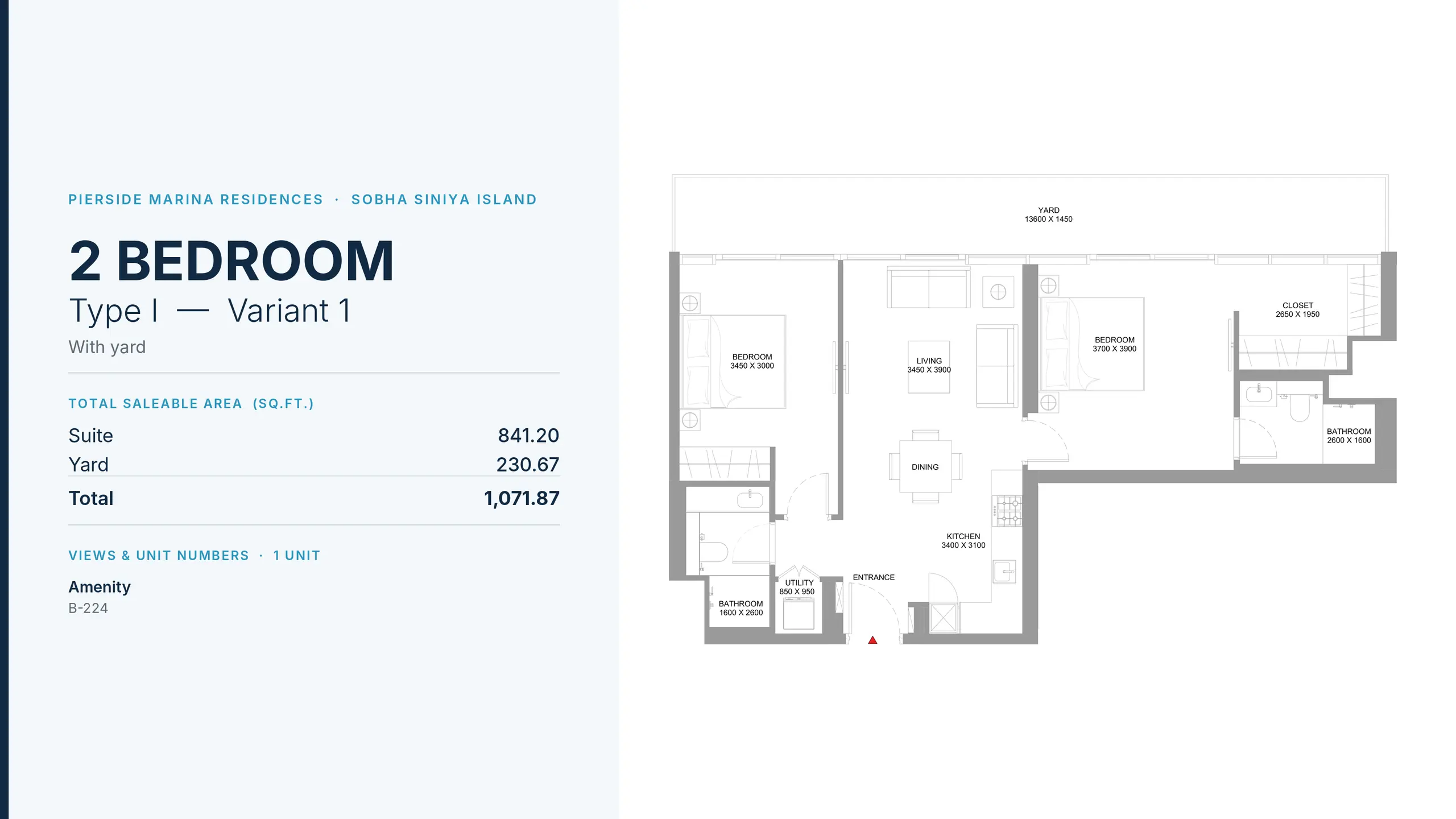 Type I - Variant 1 floor plan