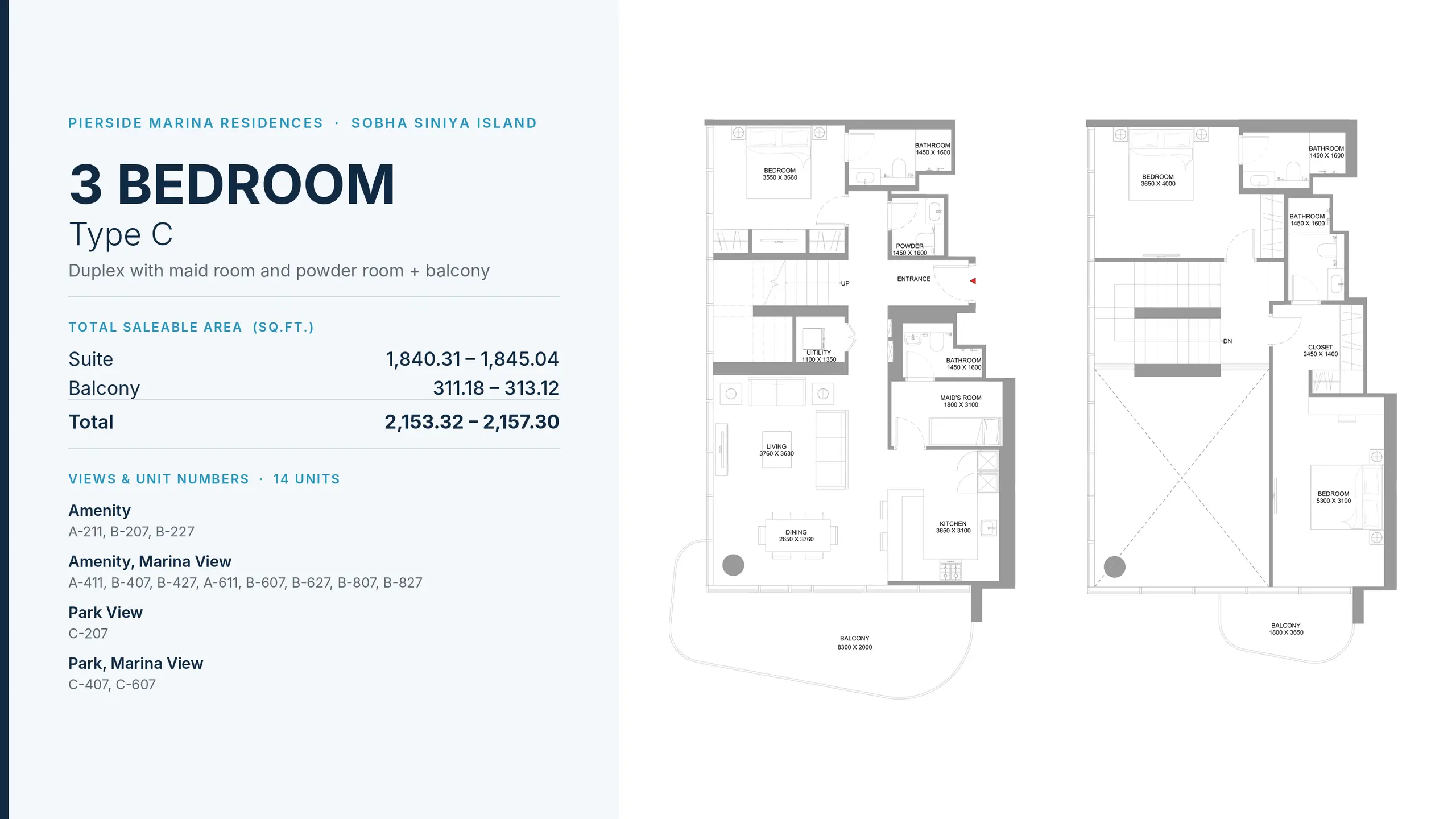 Type C floor plan