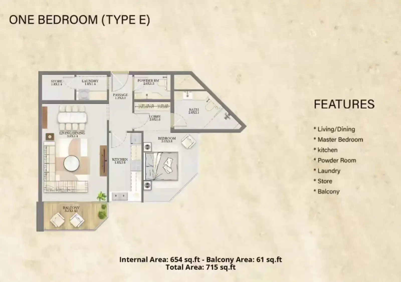 Type E floor plan
