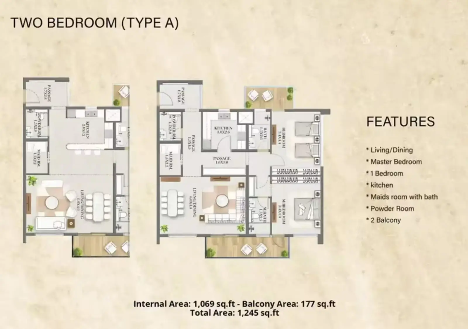 Type A floor plan