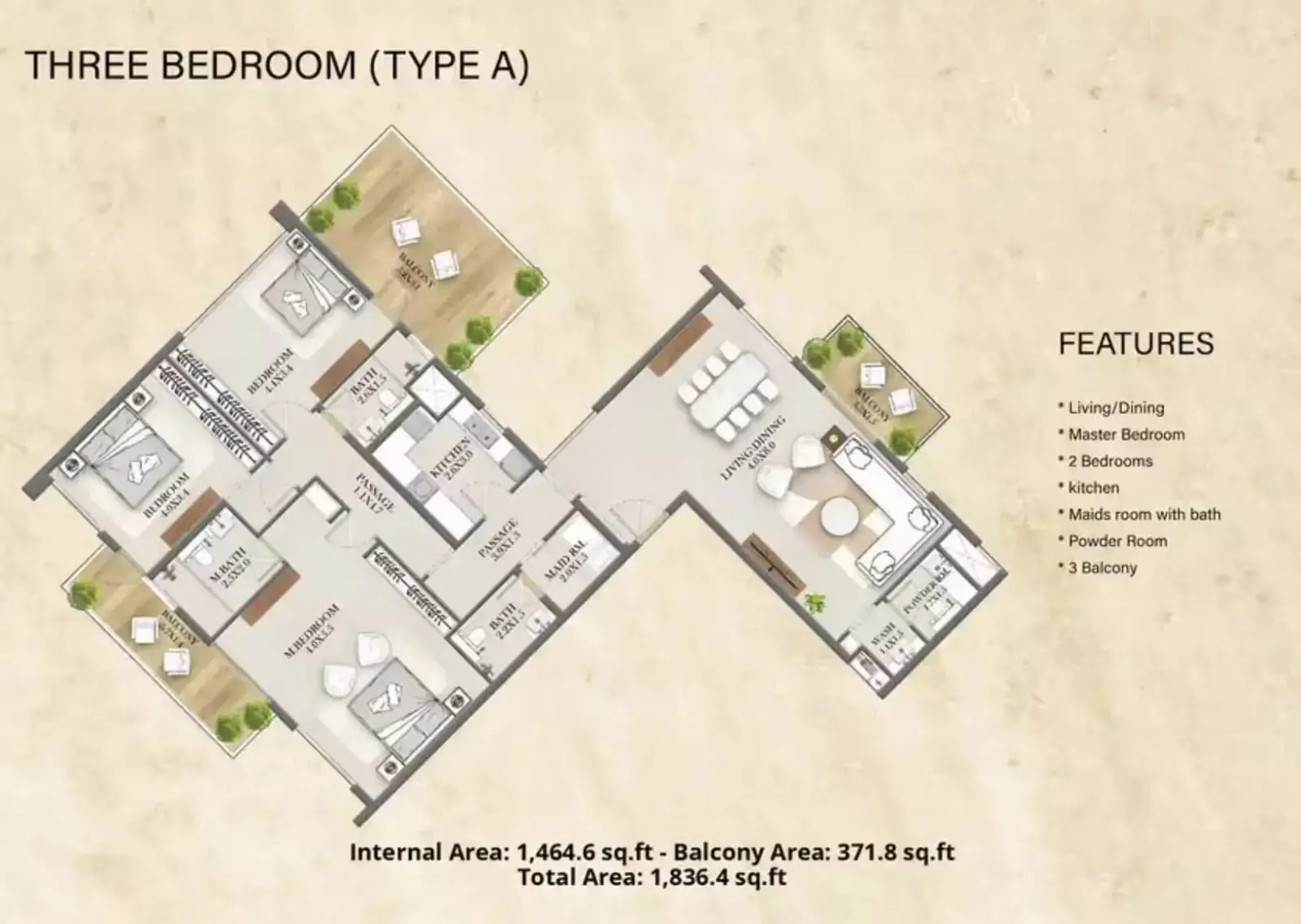 Type A floor plan