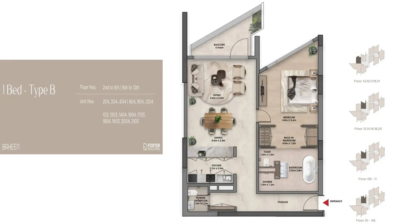 Type B floor plan
