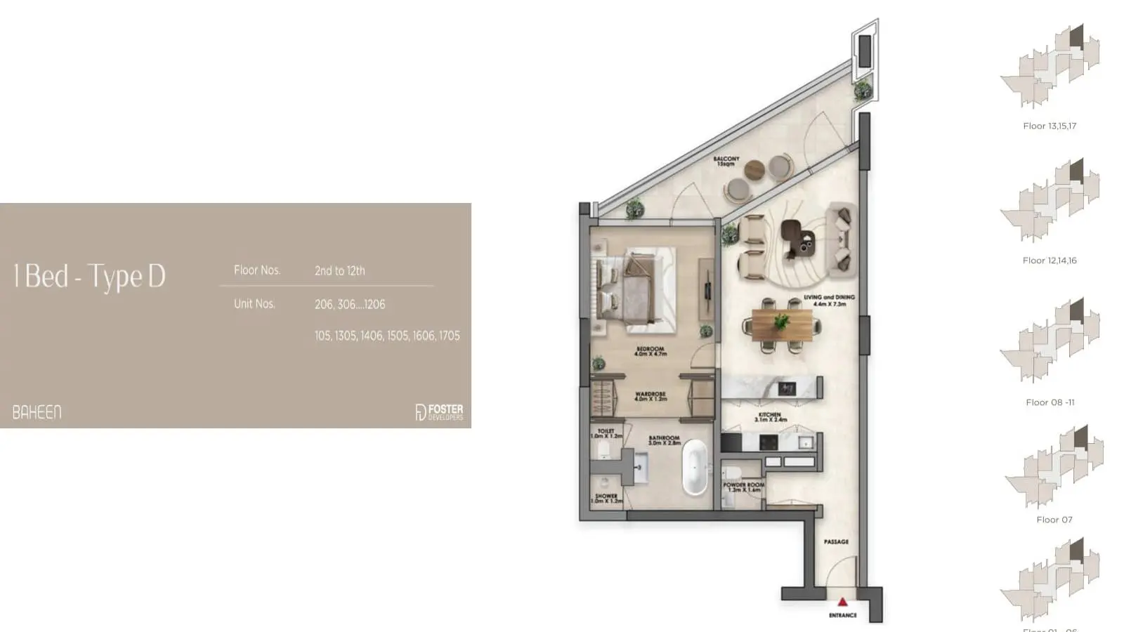 Type D floor plan