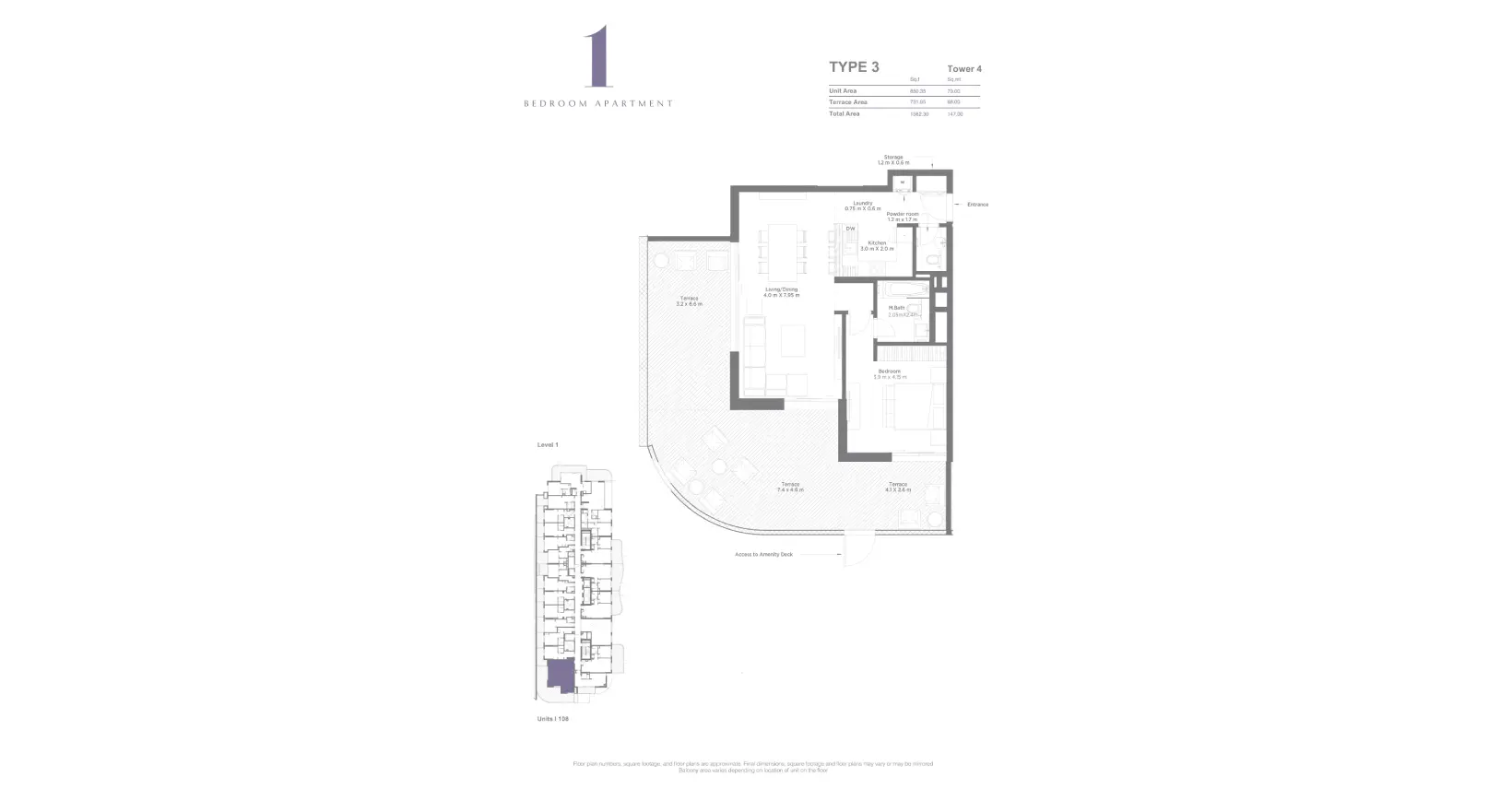 Type 3 floor plan