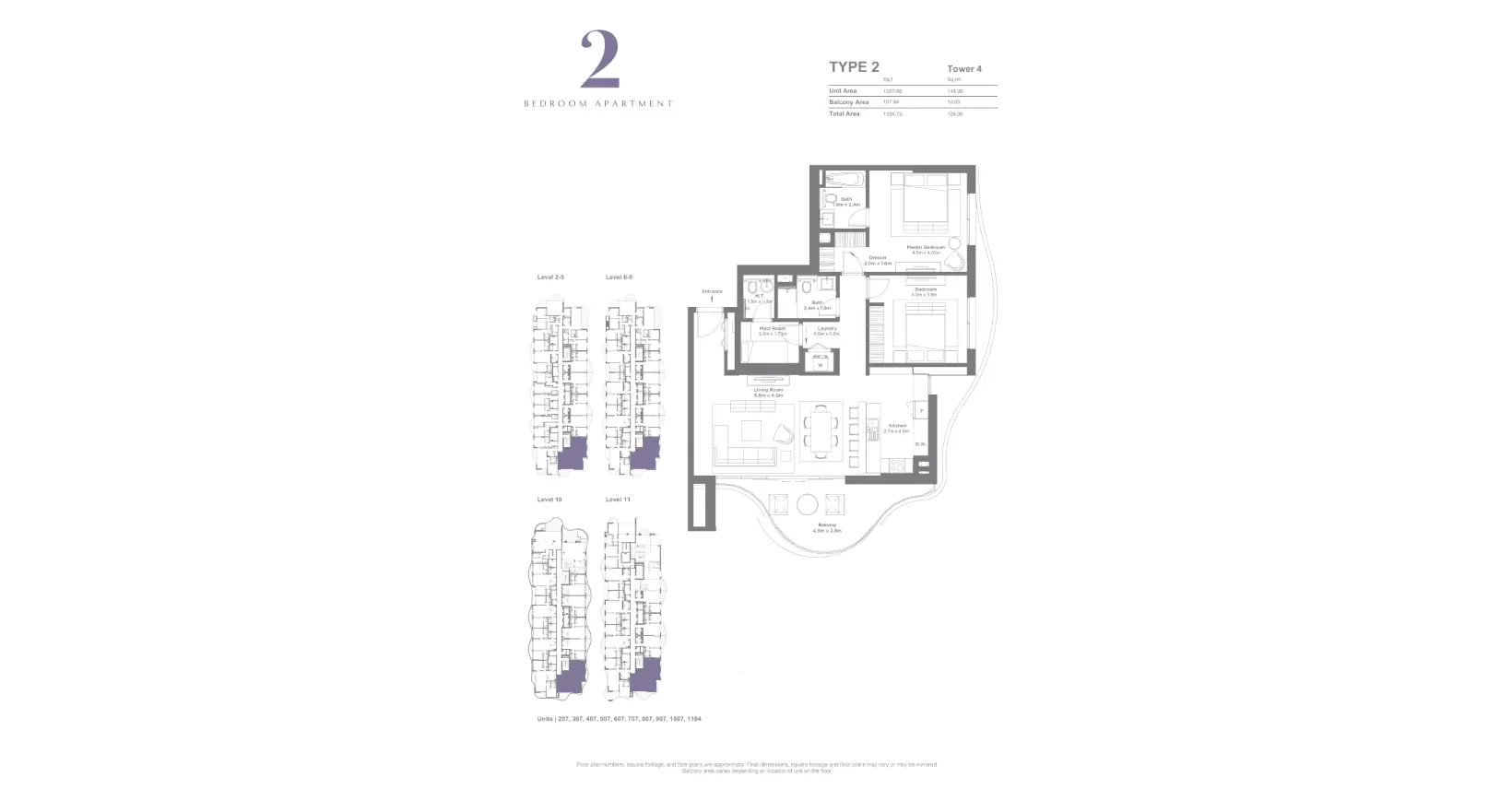 Type 2 floor plan