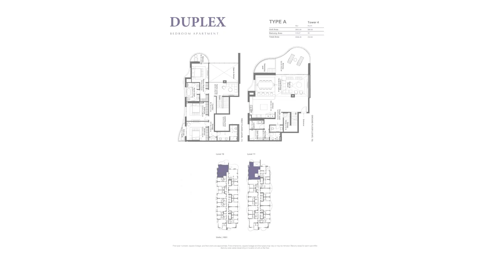 Type A floor plan