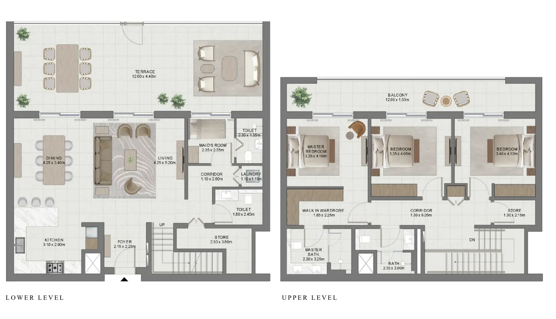 3 Bedrooms townhouse - Golf Hills floor plan
