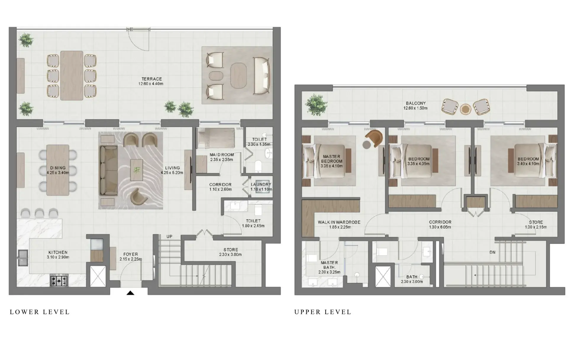 3 Bedrooms townhouse - Golf Hills 2 floor plan