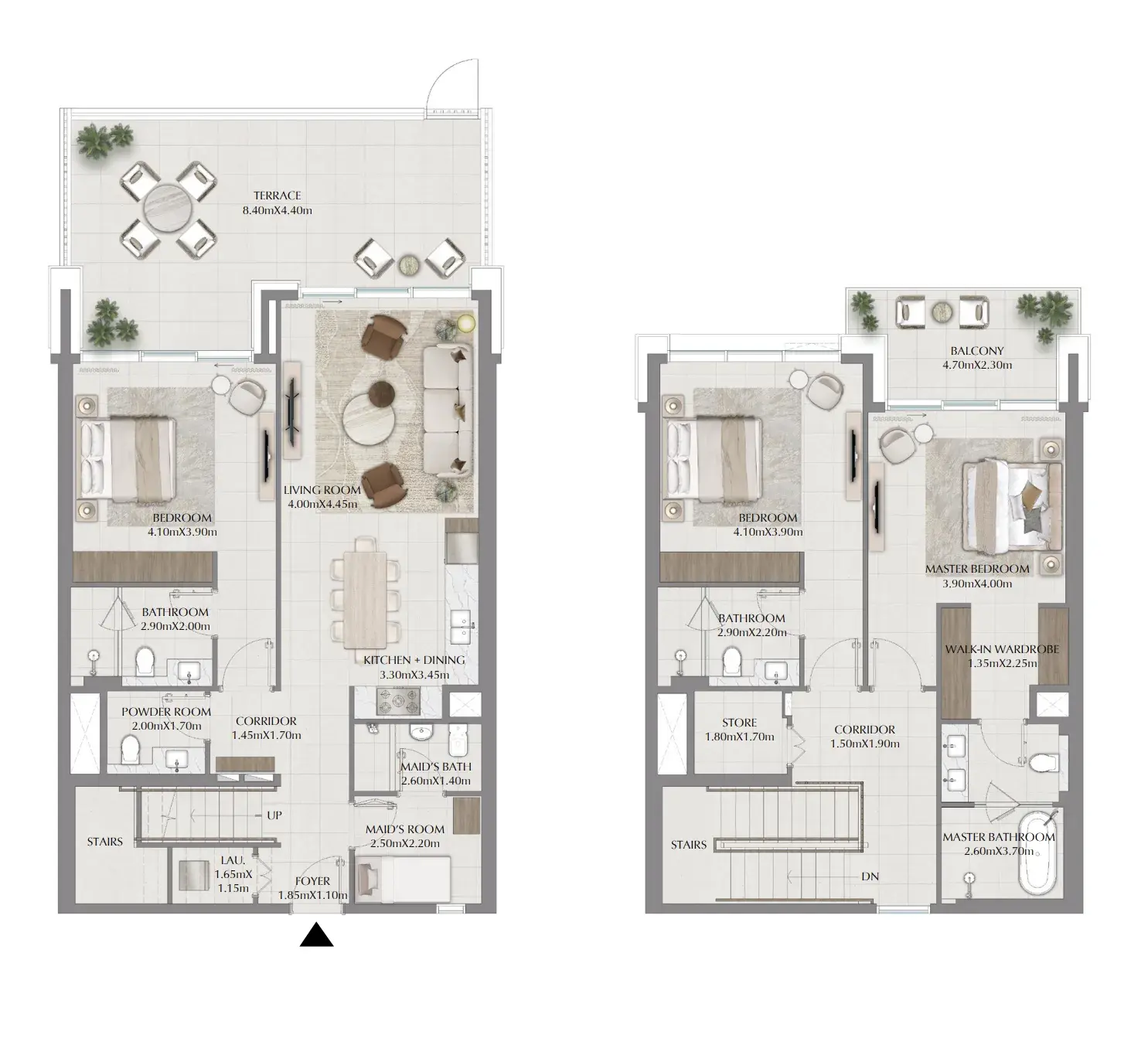 3 Bedrooms townhouse - Terra Gardens floor plan
