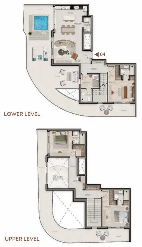 3.5 bedrooms duplex - Stax floor plan
