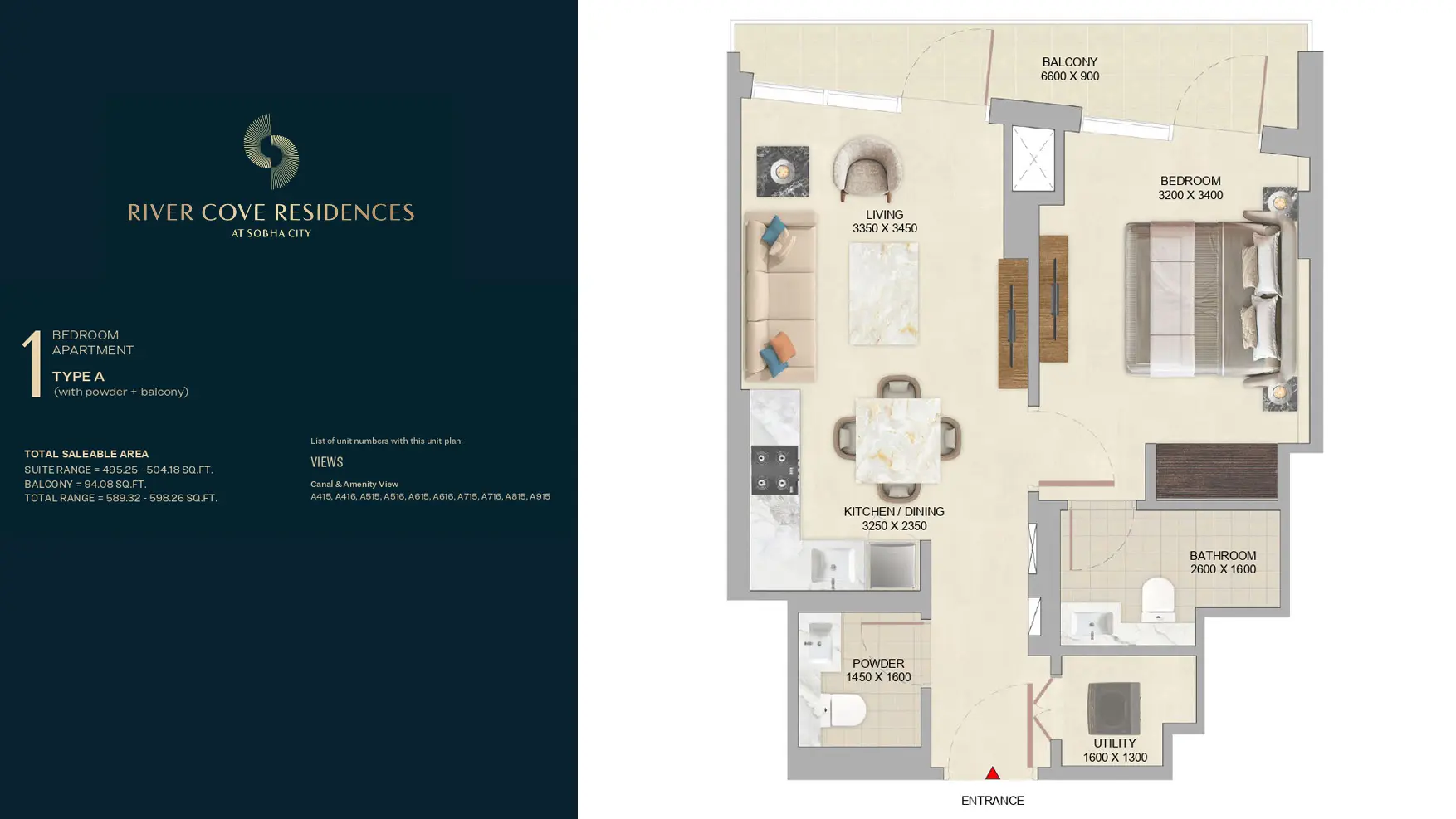 Type A floor plan