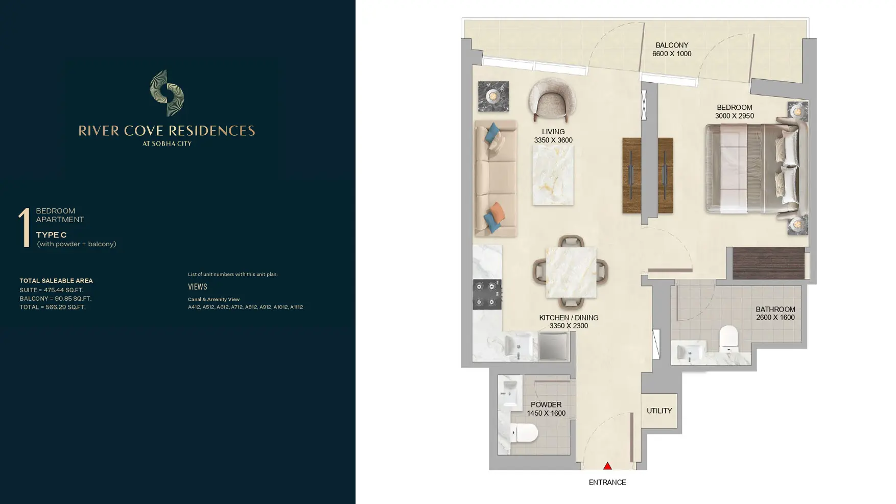 Type C floor plan