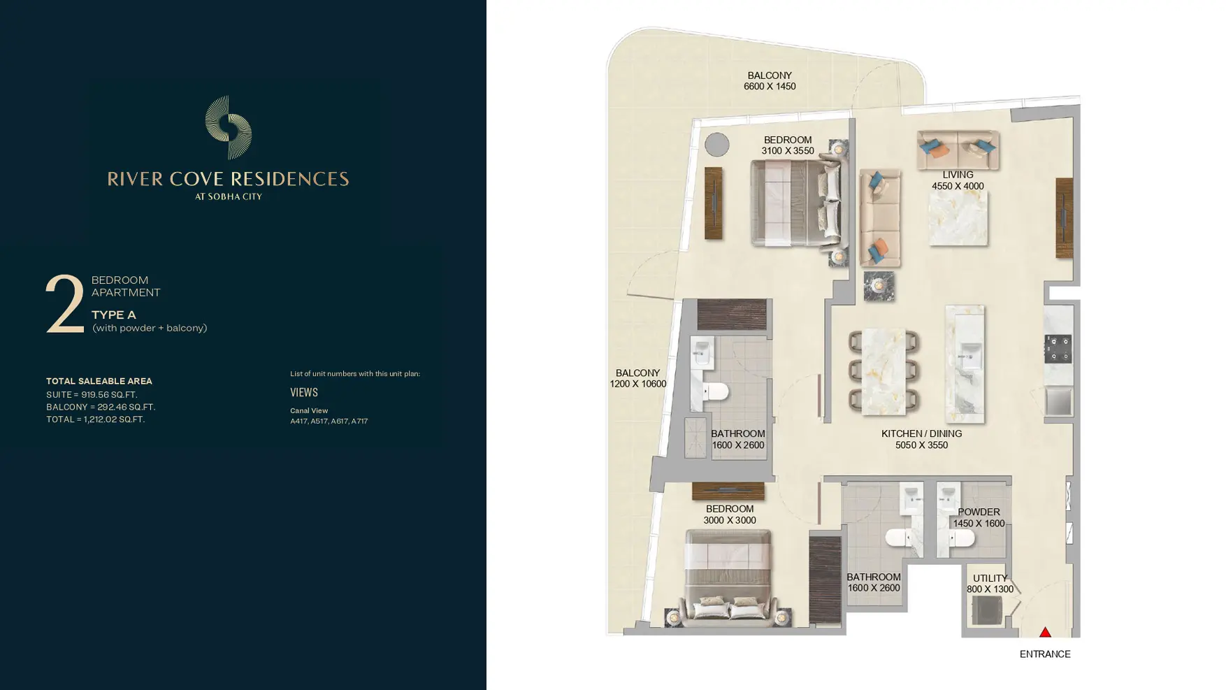 Type A floor plan