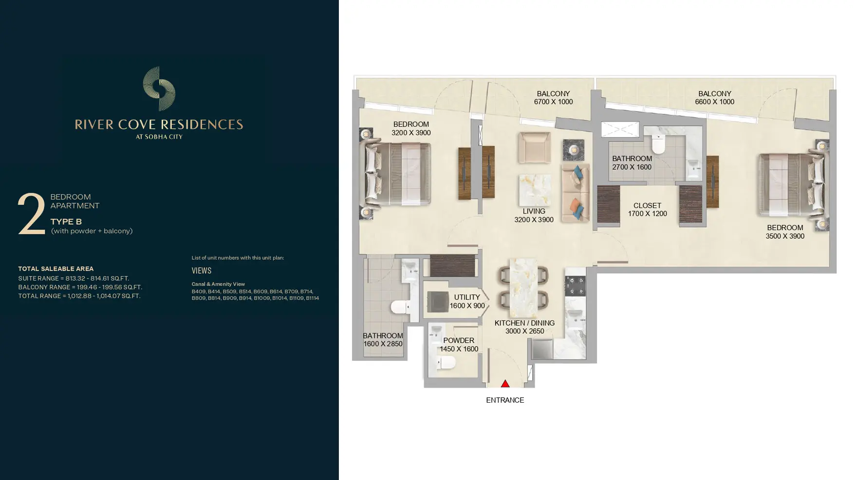 Type B floor plan
