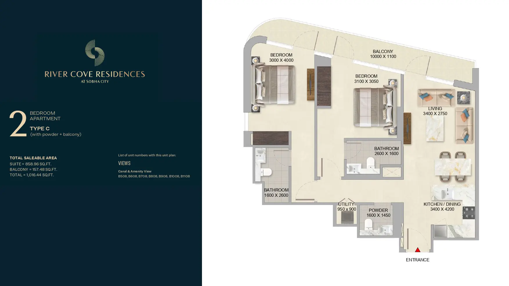 Type C floor plan