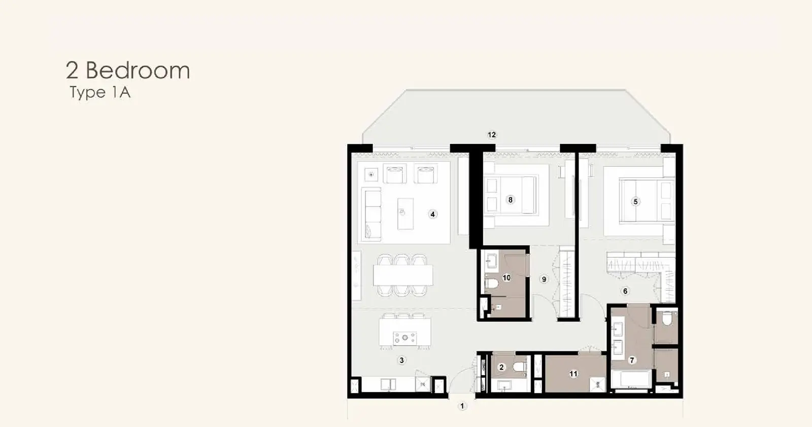 Type 1A floor plan