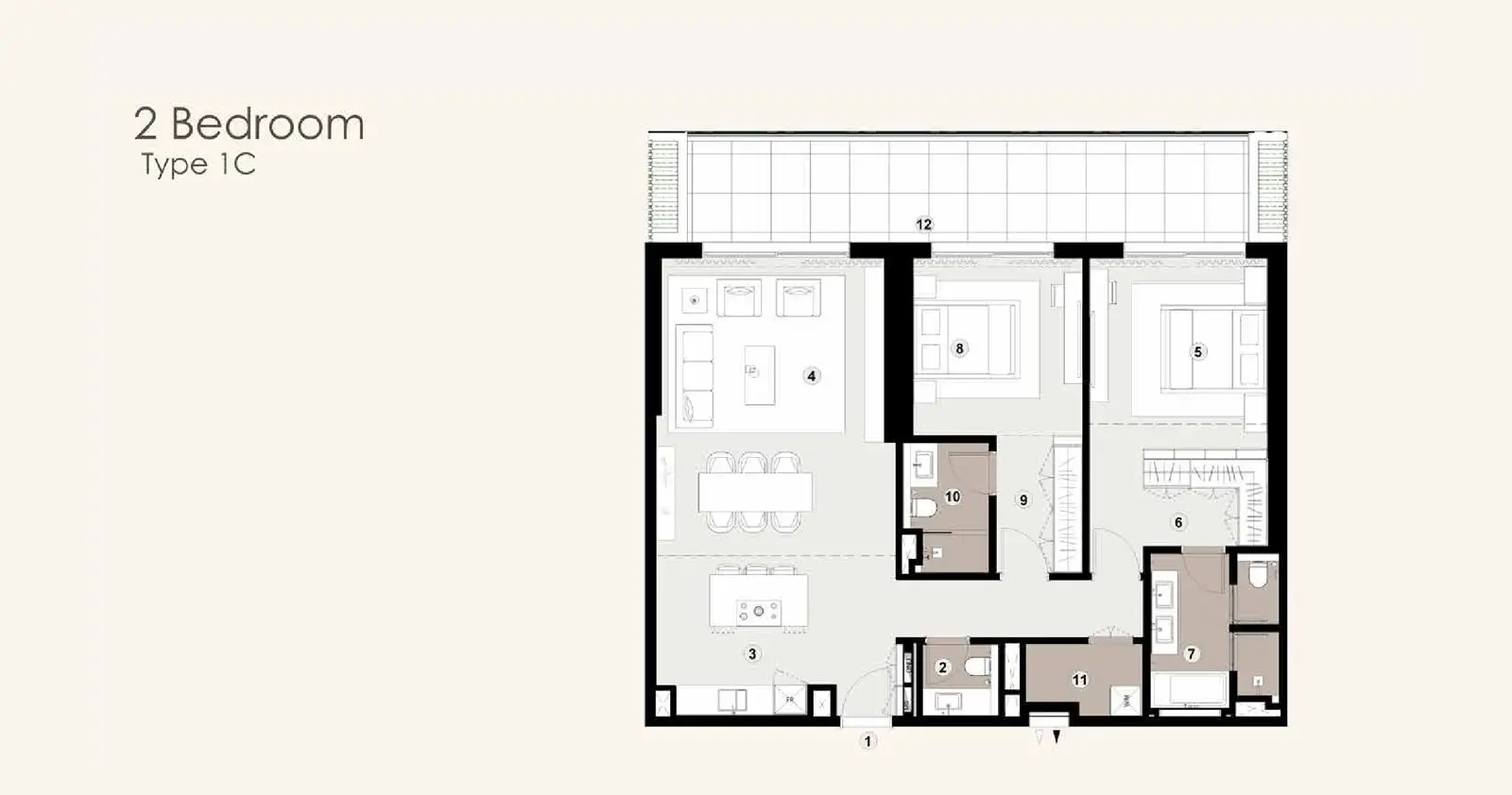 Type 1C floor plan