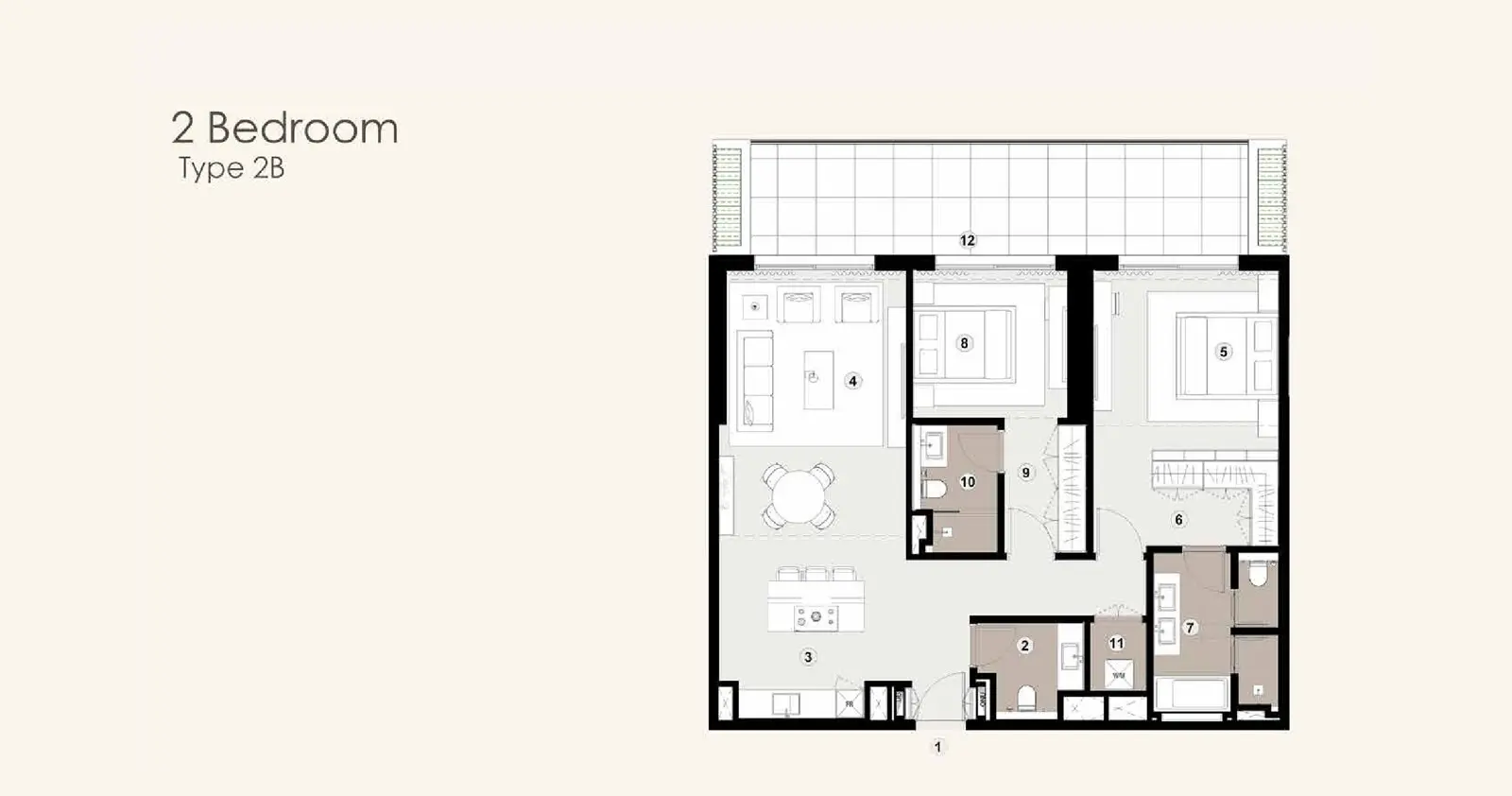 Type 2B floor plan