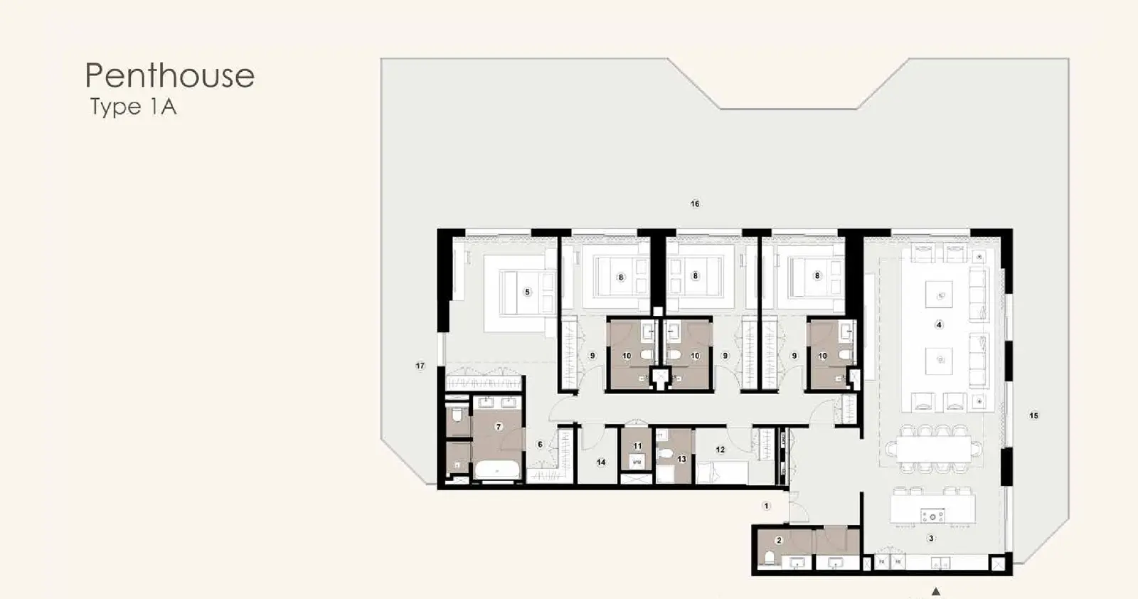 Type 1A floor plan