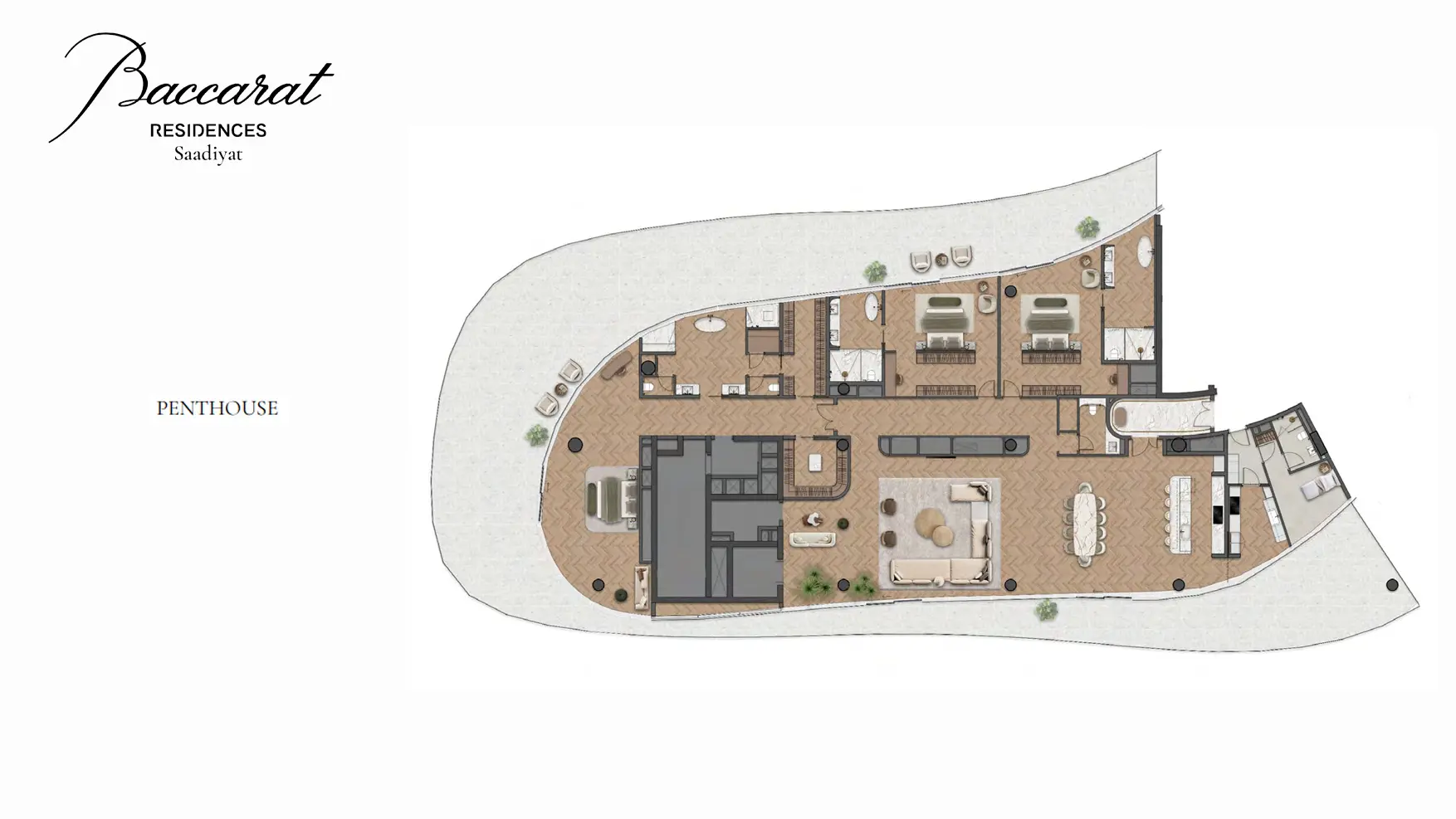 Penthouse floor plan