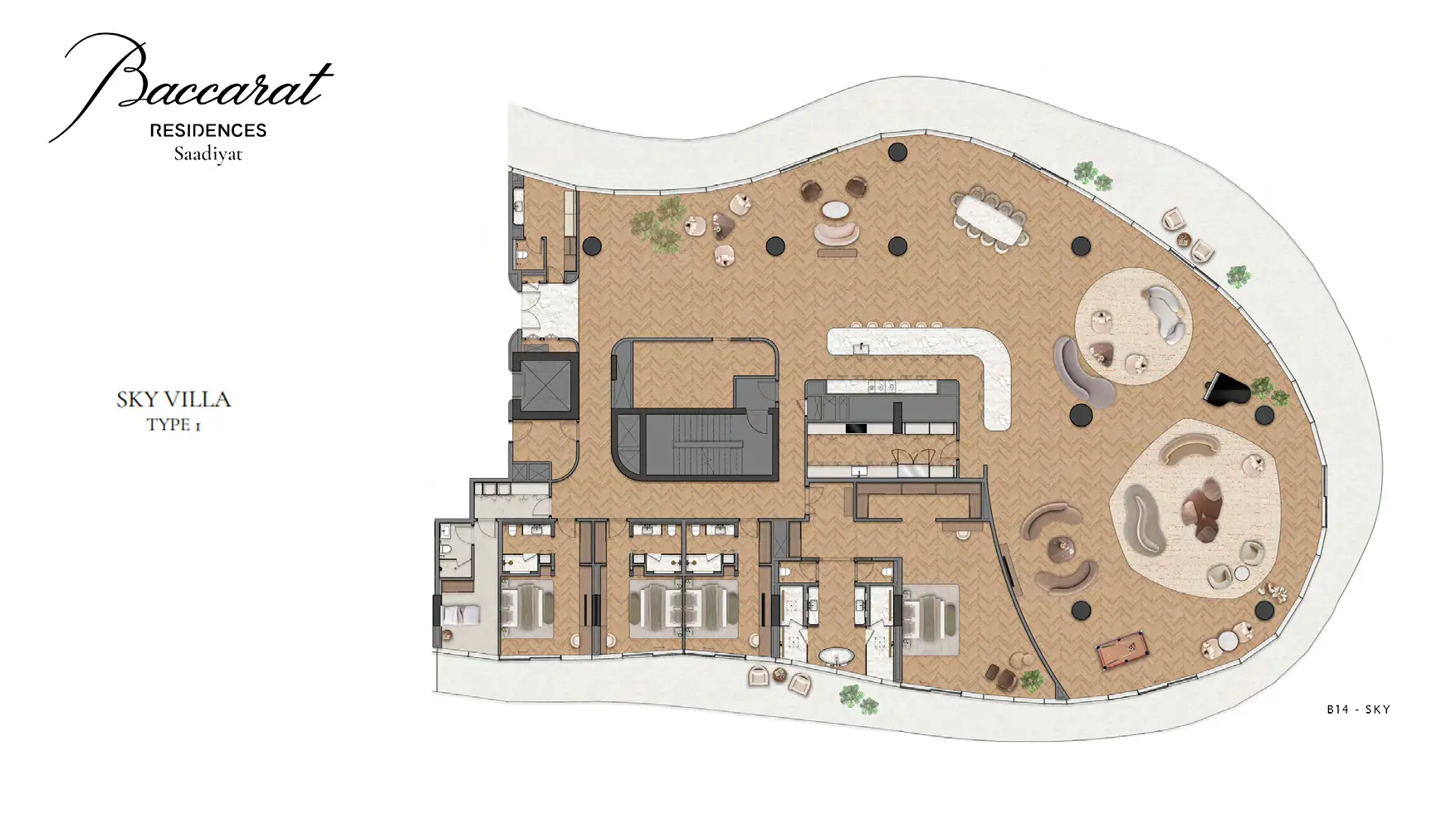 Sky Villa Type 1 floor plan