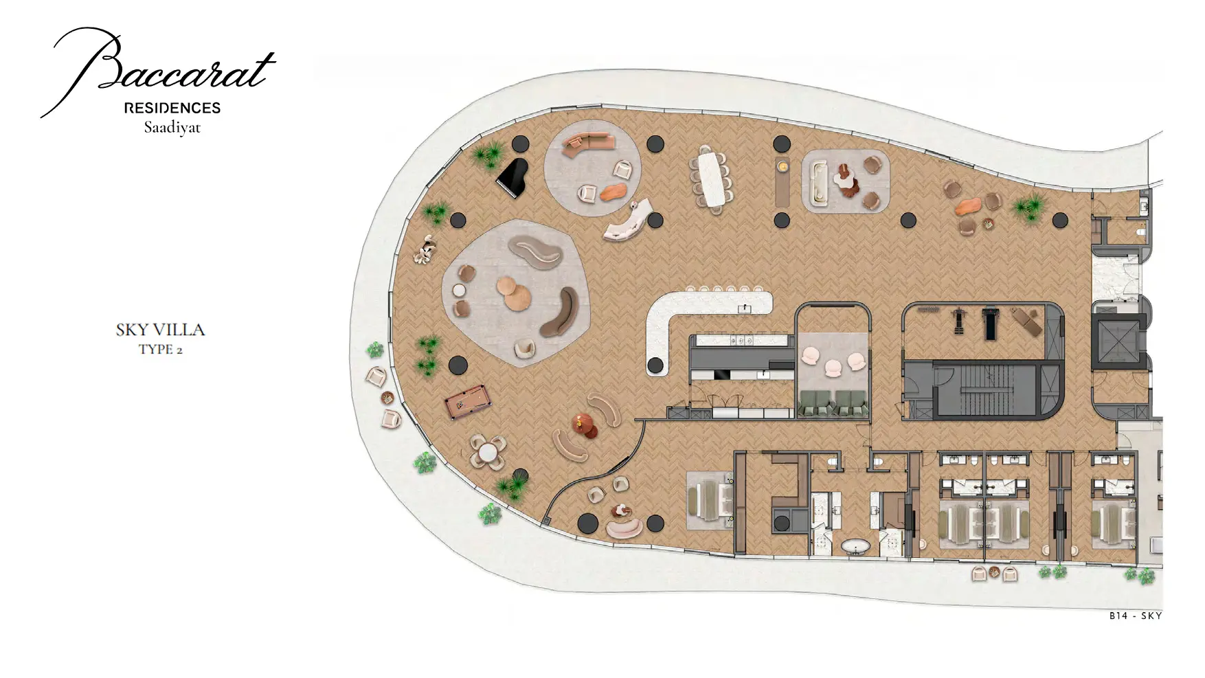 Sky Villa Type 2 floor plan